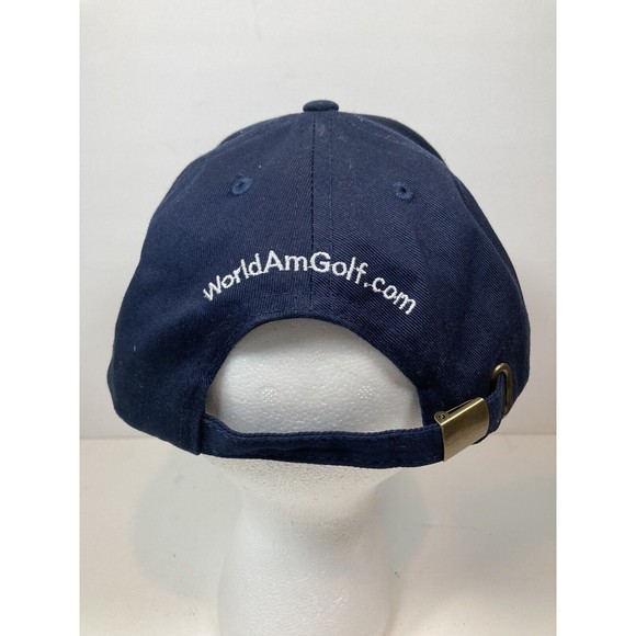 GOLF.COM World Amateur Handicap Championship Hat Cap Blue Adjustable Strap EUC - Picture 3 of 6